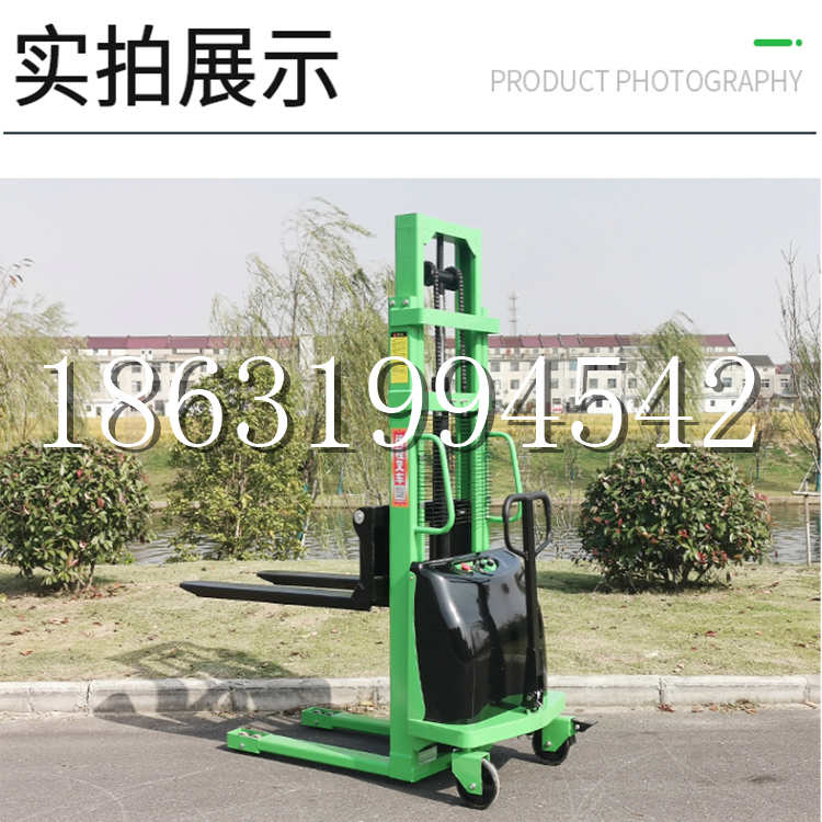 稻城县电动叉车堆高车液压铲车电瓶1吨2吨站驾步行式小型全自动叉车